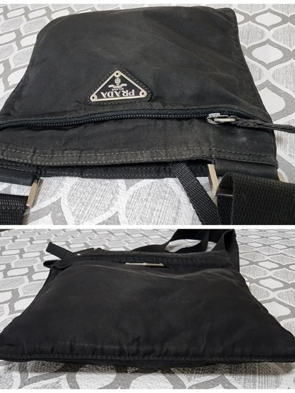 Prada Black Nylon Crossbody Bag - Men's Shoulder Pouch